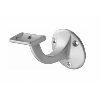 Trapleuninghouder vlak klassiek aluminium hout-gipsplaat