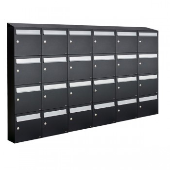 Flow set 6-breed, 4-hoog met dak zwart