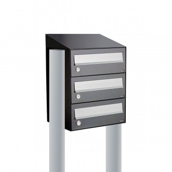 Hive set 1-breed, 3-hoog met dak op statief antraciet