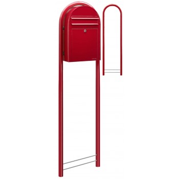 Brievenbus Bobi Classic Rood + statief