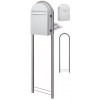 Brievenbus Bobi Classic Back Wit + statief