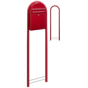 Brievenbus Bobi Classic S Rood + statief