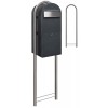 Brievenbus Bobi Jumbo Grijs + statief