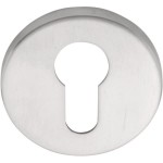 Cilinderplaatje D6 mat RVS