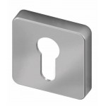 Cilinderrozet vierkant mat chroom