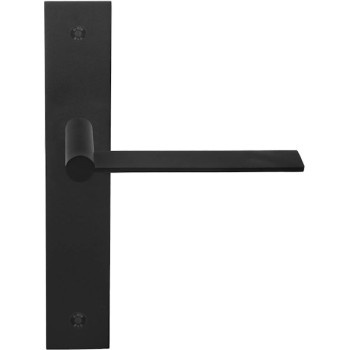 Deurkruk schild Edgy mat zwart