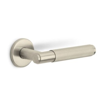 Deurklink Basic LB5 22mm rond rozet PVD champagne