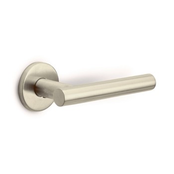 Deurklink Basic LB7 19mm rond rozet PVD champagne