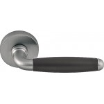 Deurkruk Timeless 1932MRC50 rond rozet mat nikkel ebbenhout 