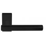 Deurklink Basic LB7 mat zwart rechthoek rozet