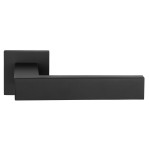 Deurkruk LSQ4 vierkant rozet mat zwart