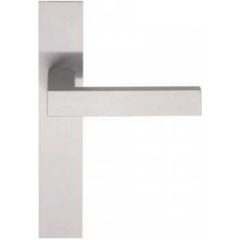 Deurkruk op schild LSQ4 mat RVS