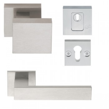 Voordeurset Square RVS