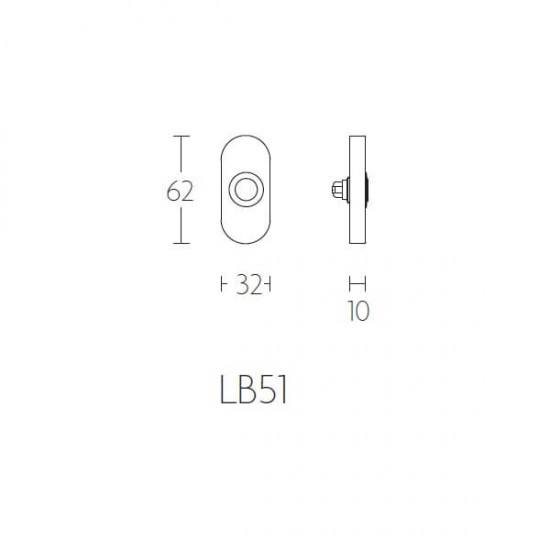 Beldrukker LB51 mat RVS