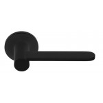 Deurkruk Tense BB102 rond rozet mat zwart