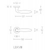 Deurklink Basic LB18 massief rond rozet mat RVS