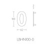 Huisnummer LBHN100 mat zwart