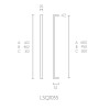 Deurgreep LSQ1055A  612x25mm
