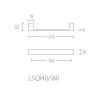 Meubelgreep LSQ0140/160 Mat RVS