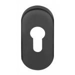 Cilinderplaatje LBY32 ovaal mat zwart