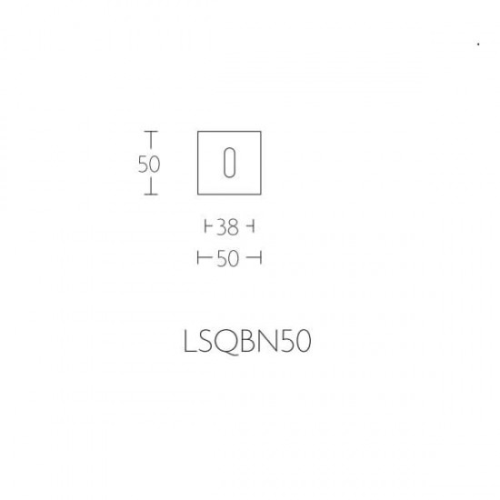Sleutelplaatje LSQBN50 mat zwart