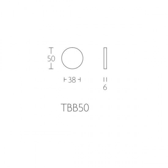 Blind plaatje Fold TBB50 mat RVS