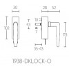 Draaikiepsluiting Timeless afsluitbaar 1938-DKLOCK-O mat nikkel