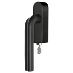 Draaikiep Eclipse afsluitbaar DR100-DKLOCK mat zwart links