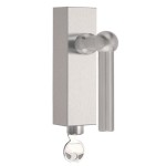 Draaikiepsluiting afsluitbaar FVL85-DKLOCK mat RVS