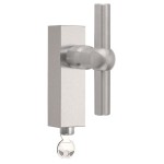 Draaikiepsluiting afsluitbaar FVT110-DKLOCK mat RVS