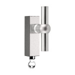 Draaikiepsluiting afsluitbaar FVT125-DKLOCK mat RVS