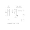 Draaikiepgarnituur afsluitbaar LB2-DKLOCK-O Mat zwart