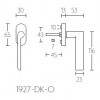 Draaikiepsluiting Timeless 1927-DK-O mat nikkel