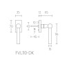 Draaikiepsluiting FVL110-DK mat RVS