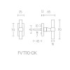 Draaikiepsluiting FVT110-DK mat RVS