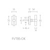 Draaikiepsluiting FVT85-DK mat RVS