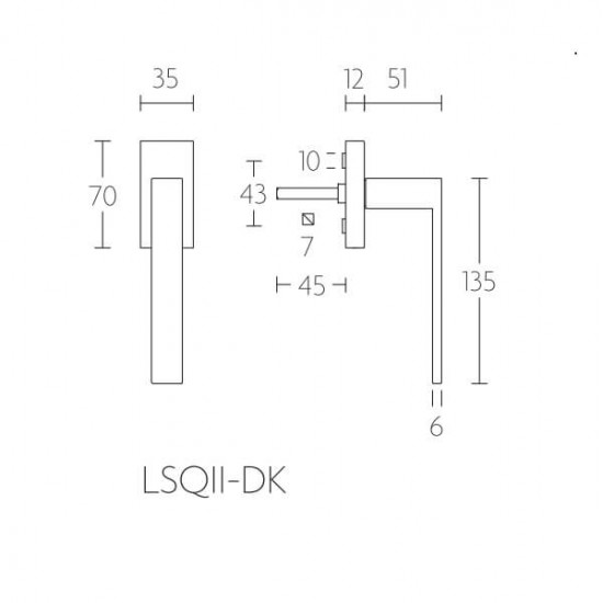 Draaikiep LSQ2 mat RVS