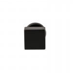 Deurkruk Quadro rond rozet Puurzwart