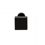 Deurkruk Quadro ovaal rozet Puurzwart