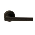 Deurkruk Mila rond rozet Puur zwart 