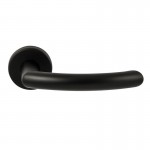 Deurkruk Helsinki rond rozet Puurzwart