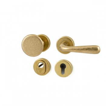 Veiligheidsset Monza met kruk Silvia messing getrommeld