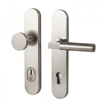 Veiligheidsset Kira met knop Basel en kruk Ottawa Inox PVD