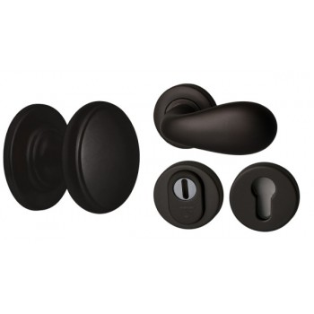 Voordeurset rooster Puurzwart