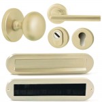 Complete voordeurset Sara Champagne PVD