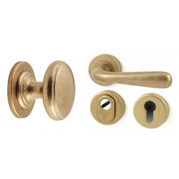 Voordeurset messing getrommeld