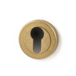 Cilinderrozet Nika messing getrommeld