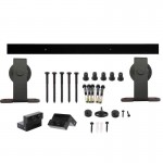 Schuifdeursysteem 2 meter hangrollen 130mm Intersteel staal mat zwart