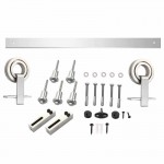 Schuifdeursysteem 2 meter hangrollen met open wiel 155mm Intersteel RVS