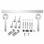 Schuifdeursysteem 2 meter hangrollen met open wiel 255mm Intersteel RVS